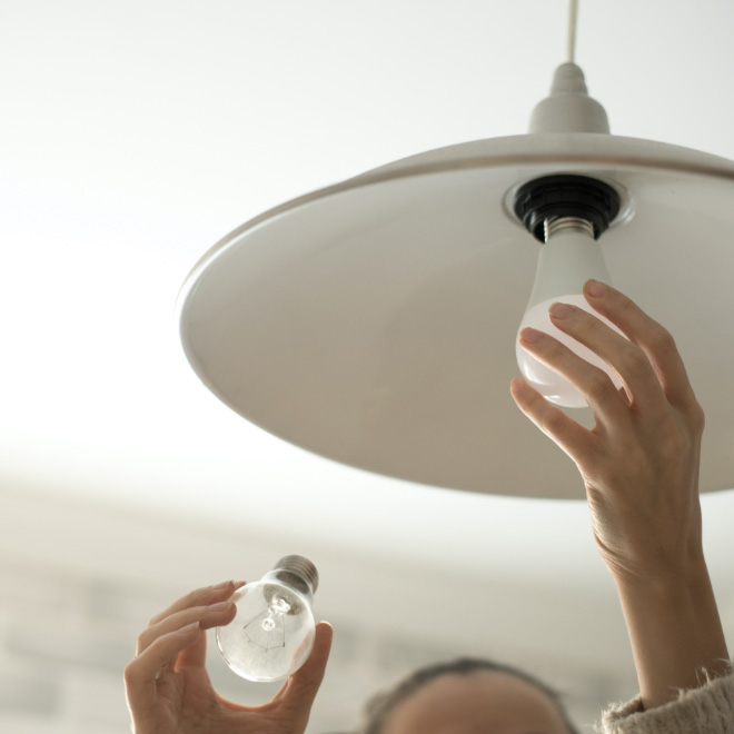 Ross Place Inclusive Services Maintenace Changing Light Bulb