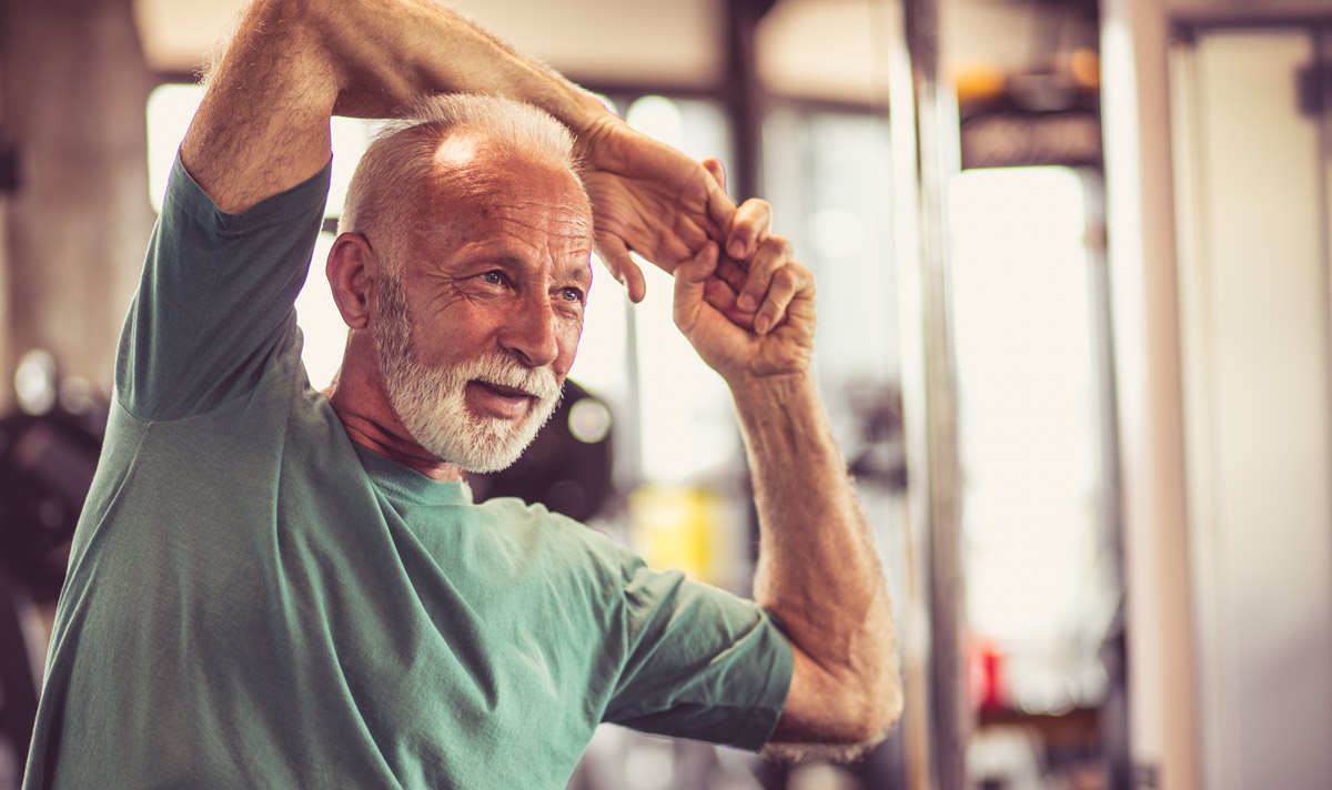 Senior Exercising at Victoria Seniors Retirement Community